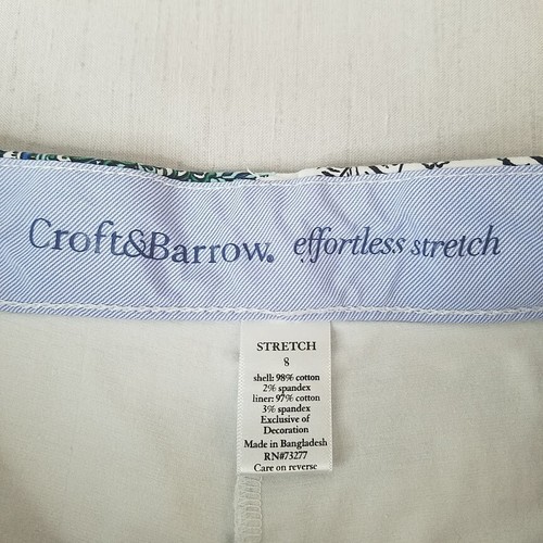 Croft & Barrow Womens Skort Size 8 Paisley Skirted Shorts Golf Pickleball Tennis - Picture 3 of 6