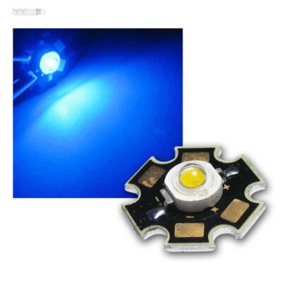 10 x POWER LED Chip STAR Platine 3W BLAU HIGHPOWER BLUE