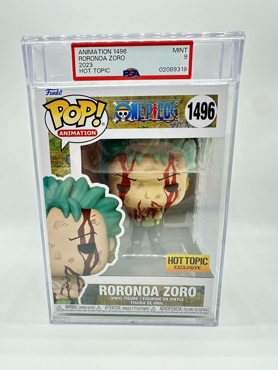 PSA 9 Funko POP One Piece Roronoa Zoro 1496 Hot Topic Exclusive