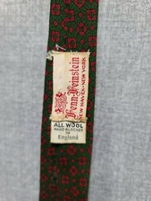 Fenn-Feinstein Vintage Wool Skinny Tie 1960s 1970s Made In New England EUC B4