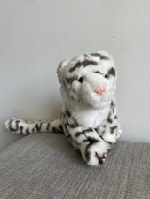 Real Plush Snow Leopard Parent Real Animal Family Series