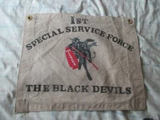 WWII USA 1ST SPECIAL SERVICE FORCE BLACK DEVILS  FLAG