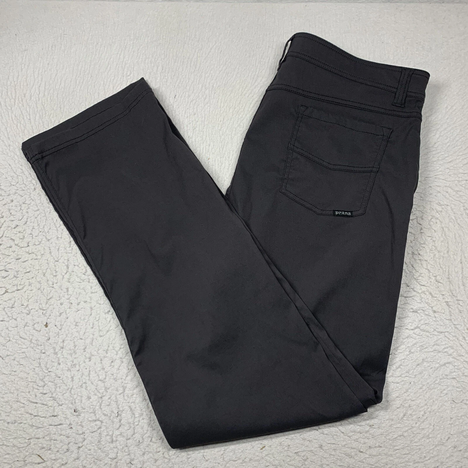 PrAna Breathe Pants Mens 36X34 Slim Fit Gray Hiking Stretch Outdoor (36X33)