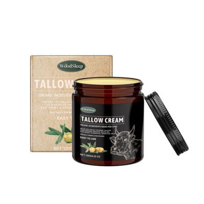 Beef Tallow For Face Moisturizer 120g-wood /s'leep Organic Whipped Grass Fed