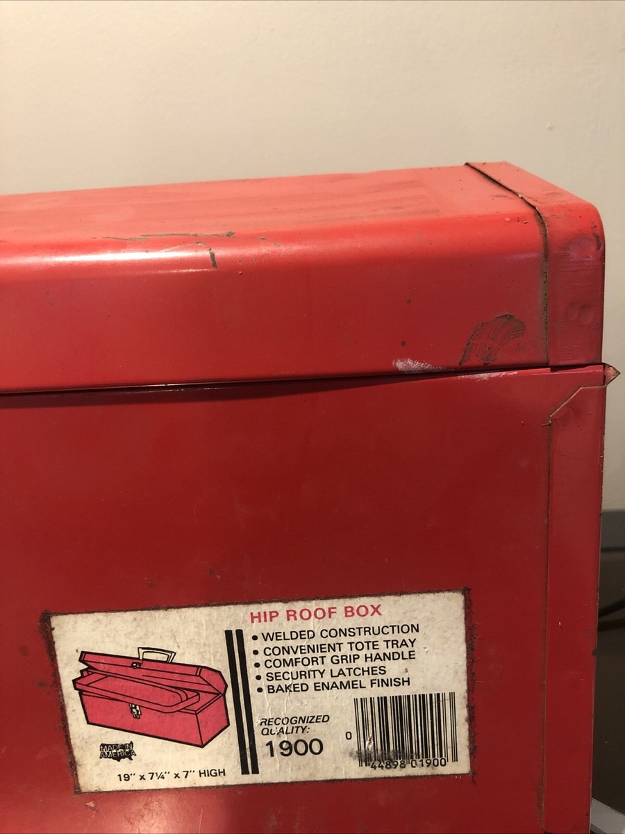 Vintage Remline Red Tool Box Toolbox Latch Lid 19x7x7 | eBay