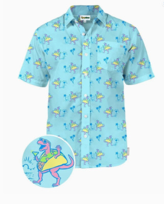 Tipsy Elves Men's Tacosaurus Hawaiian Shirt Sz XXL NWT