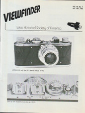 Viewfinder - Qtr Journal of the Leica Historical Society of America 1983 KL4223