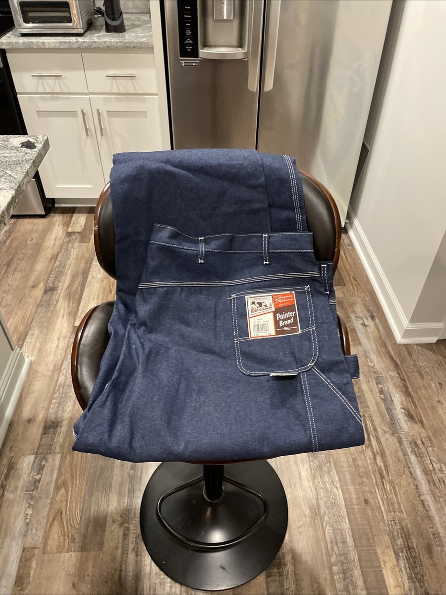 Vintage Pointer Brand Mens Carpenter Denim Jeans Logo 60x32 NWT