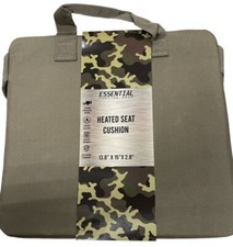 Essential Hunting Gear Heated Seat Cushion 13.8 X 15 X 2.8 Weather Resistant