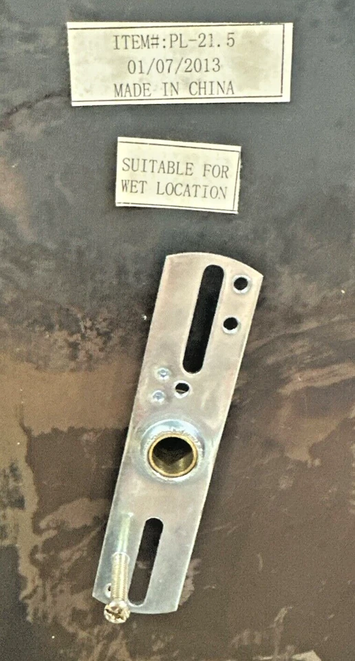 NOS 2013 PRIMO Lanterns PL-21.5 Lafitte Outdoor Wall-Mounted Lantern - Copper - Image 4 of 4