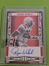 🏉2024 Leaf Metal Sports Heroes Roger Wehrli Autograph #12/25🏉