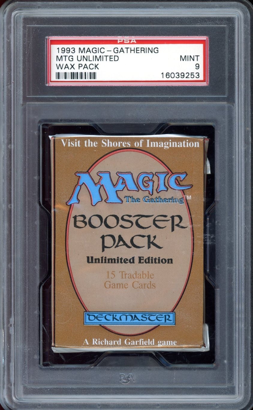 FACTORY SEALED PSA 9 Unlimited MTG/Magic Booster Pack ~ Black Lotus/Mox/Time?