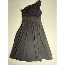 Amsale Black One Shoulder Dress Cocktail Party Evening Event Size 4