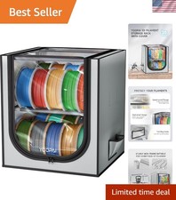 3D Printer Filament Storage Box 2 Tier Filament Storage Rack with Fabric Co...
