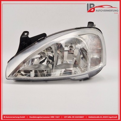 Headlight Left Halogen 09115047 LH 0301172201 Opel Corsa C F08 1.2 AL