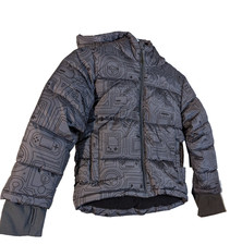 Thereabouts Puffer geometric full zip jacket boy XXS 4/5 NWT