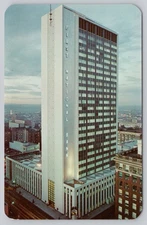 Denver First National Bank Skyscraper Postcard by Sanborn Vintage