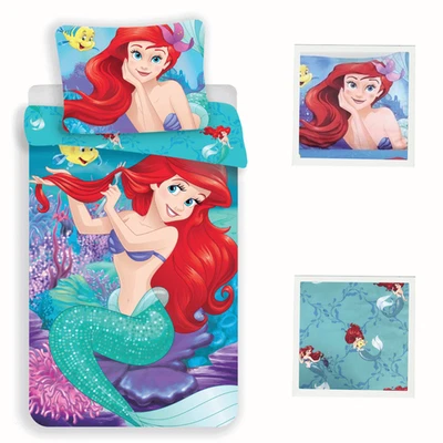 Disney Bettwäsche Meerjungfrau Arielle 2-tlg 135/140x200 cm Baumwolle Bettbezug - Bild 1 von 4