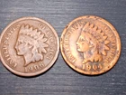 Two Indian Head Pennies 1906 and 1904  # 5