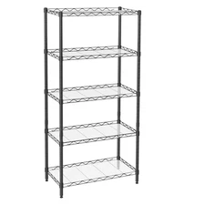 5-Shelf Adjustable Heavy Duty Storage Shelving Unit Steel Organizer Wire Rack