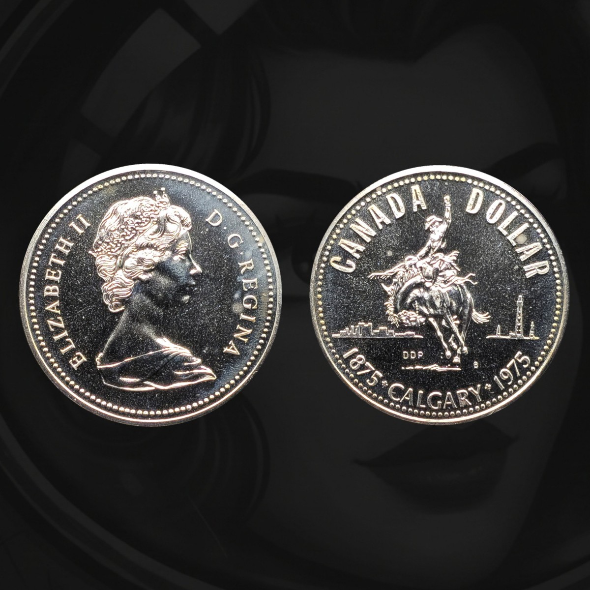 🇨🇦 1975 Canada 1 Dollar, .500 Silver Coin, Calgary Centennial