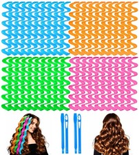 42 Pcs Heatless Hair Curlers Waves, No Heat Damage Wavy Hair Styling Kit, 2 Hook