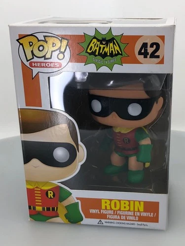 Funko POP! Heroes DC Comics Batman: Classic TV Series Robin #42 DAMAGED BOX
