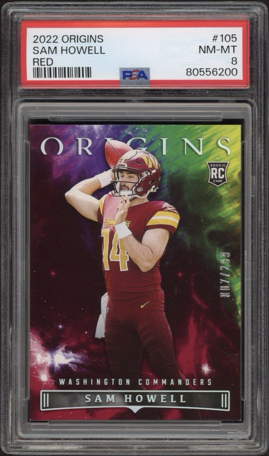 Sam Howell Panini Origins #105 Red