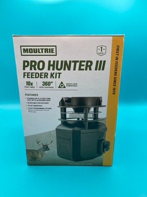 Moultrie Pro Hunter III Deer Feeder Kit Quicklock Adapter Bluetooth Connect