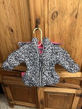 Girls' Puffer Jacket Size 12 M with Pink Lining