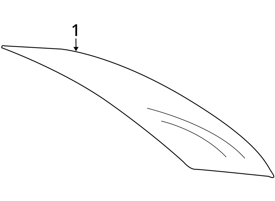 2015 - 2020 BMW M4 OEM CONVERTIBLE REAR BACK GLASS FRAME ONLY *NO GLASS* BLACK — 第 4/4 张图片