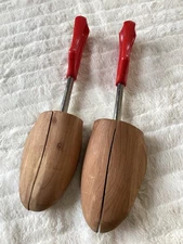 Vintage Florsheim Rochester Travel Tree Shoe Keepers Stretchers Cedar Wood XL #6