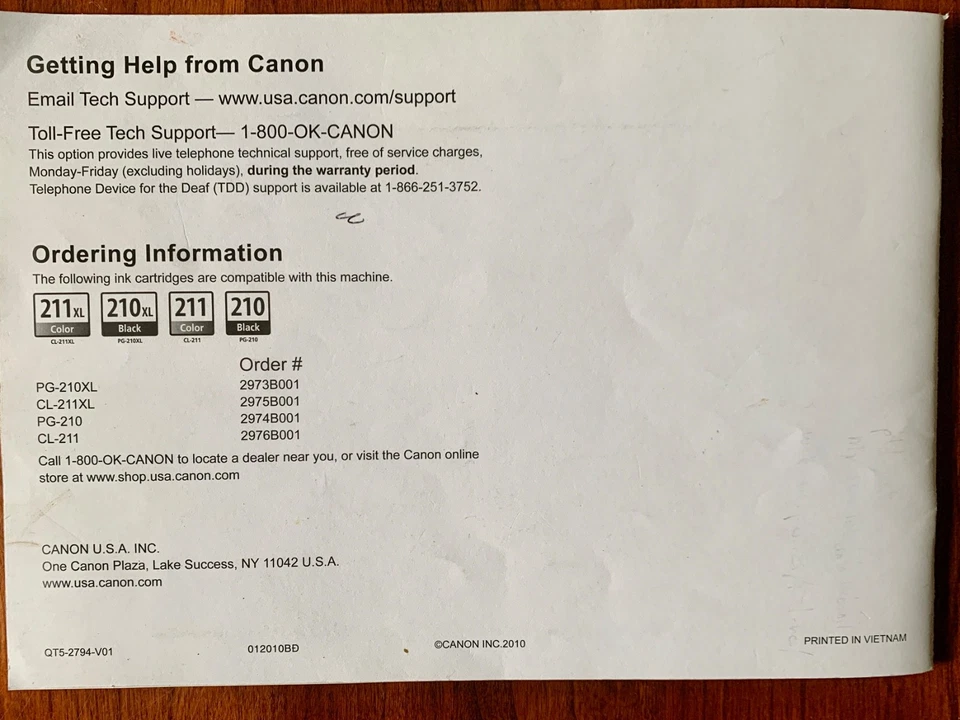 CANON PIXMA MX340 MANUAL & U1.1 SET-UP CD-ROM - Image 4 of 4