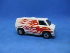 Vintage HOT WHEELS Blackwall Super Van White w/Red & Orange Flames EXCELLENT