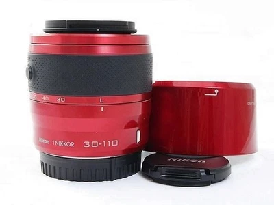 Objectif téléobjectif zoom Nikon 1 Nikkor 30-110 mm F3,8-5,6 VR rouge excelle... - Photo 1/3