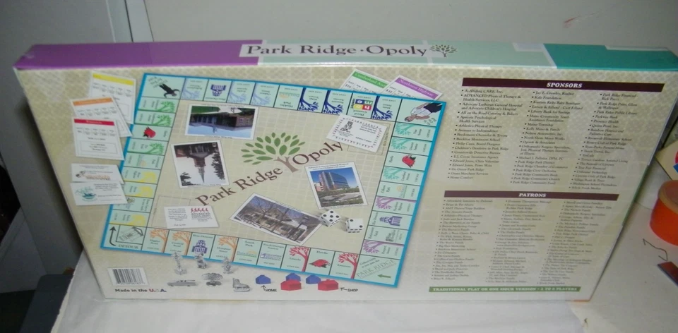 Rare New Sealed Park Ridge Opoly Monopoly Hometown Board Game Collectors - Image 4 of 4