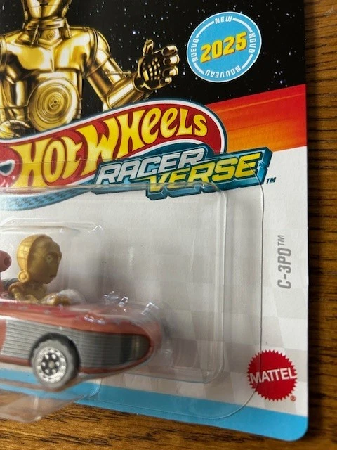 2025 Hot Wheels Racer Verse Star Wars C-3PO NEW - Image 2 of 3