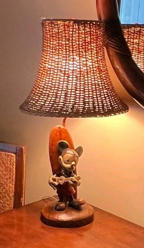 Disney AULANI Surfer Mickey Mouse FULL SIZE LAMP * Brand New in Box