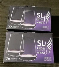 Riedel SL Stemless Wings (4 Total Pinot Noir Glasses)