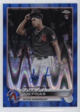 2022 Topps Chrome Rookie Blue RayWave Refractor /150 Luis Frias #RA-LF Auto 9x1
