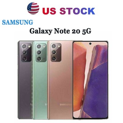 NEW Samsung Galaxy Note20 5G N981U 128GB AT&T Verizon T-Mobile GSM CDMA Unlocked
