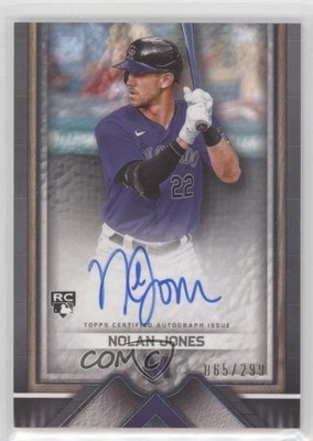 2023 Topps Museum Collection Archival 65/299 Nolan Jones Rookie Auto RC 1al3