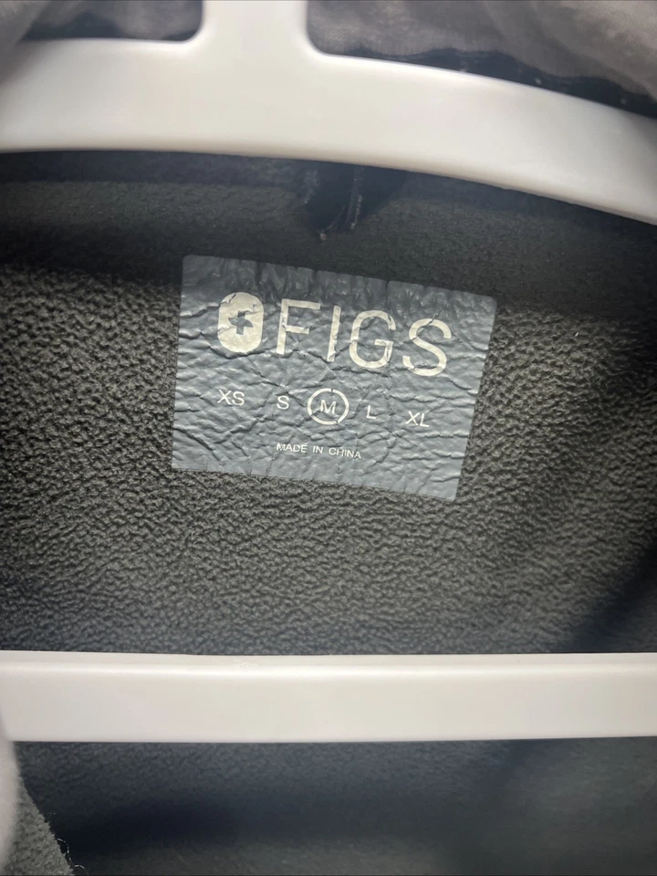 FIGS Scrubs On Shift 抓绒混合夹克中号灰色 — 第 3/4 张图片