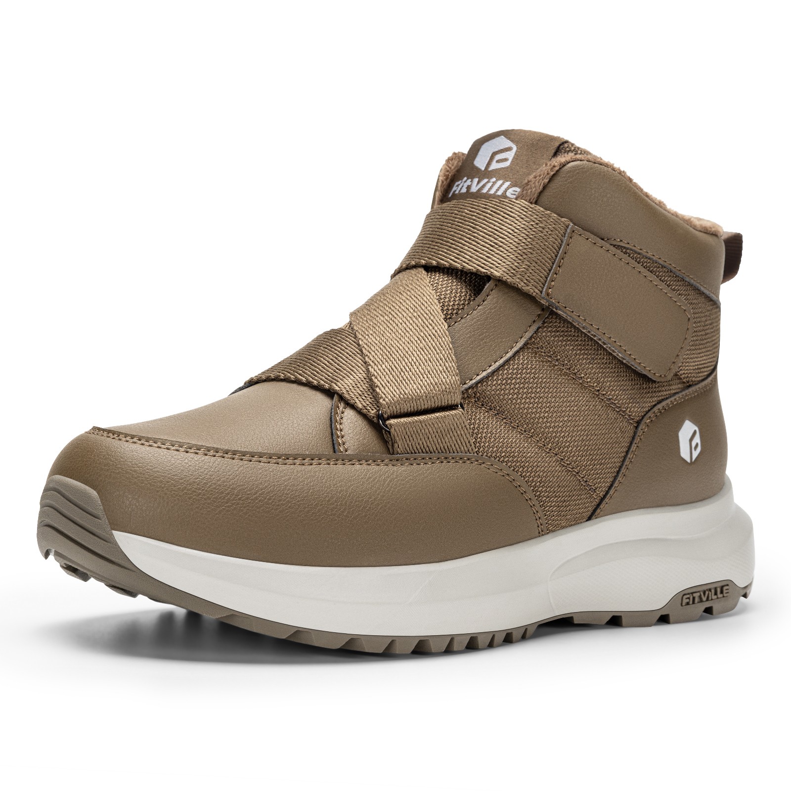 S Snow Boots Wide Width Warm Lined Winter Boots Adjustable Straps