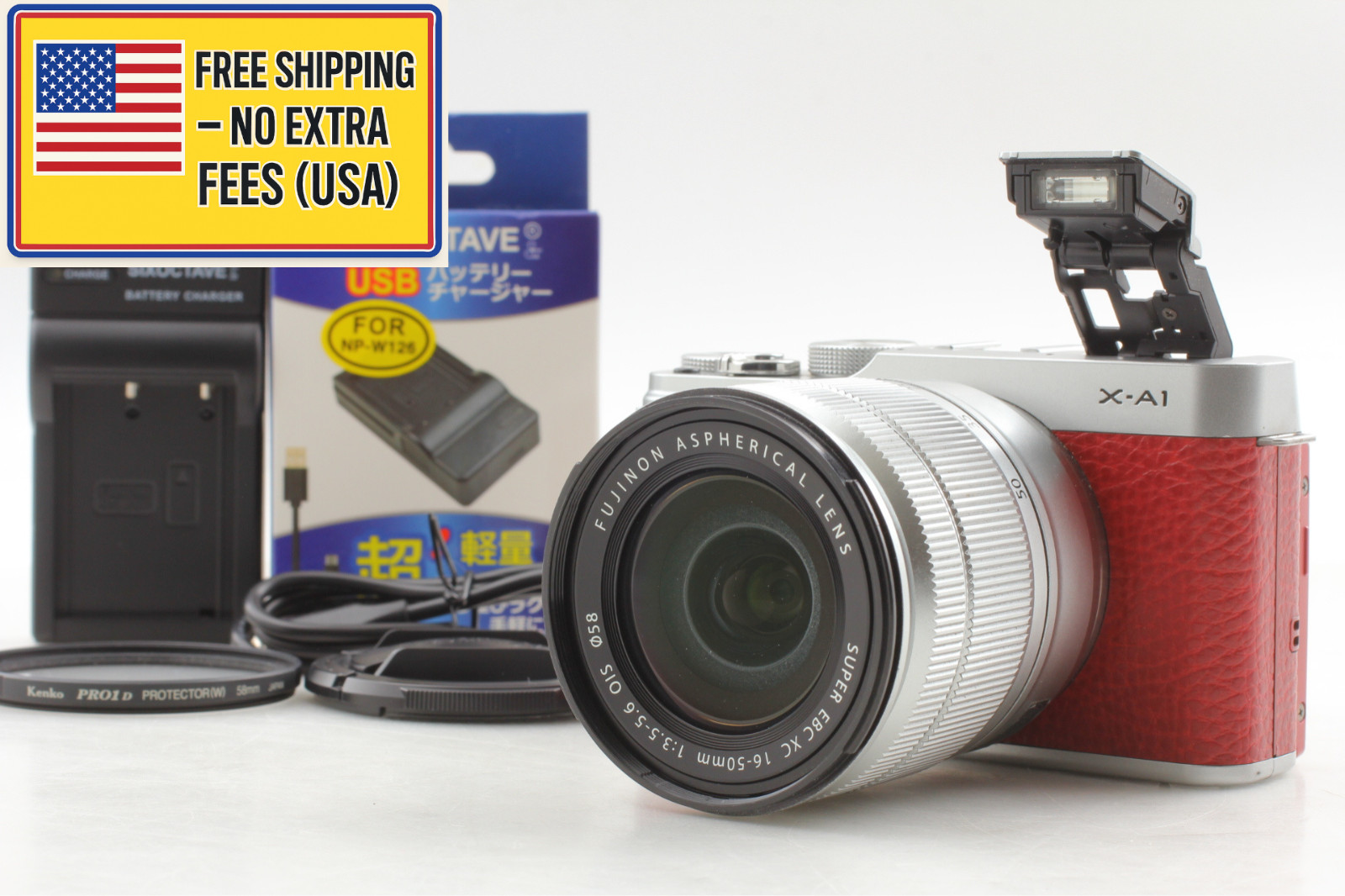 [MINT]  Fujifilm Fuji X-A1 16.3MP Mirrorless Camera 16-50mm f/3.5-5.6 From JAPAN