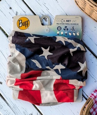 Lot Of 5 Buffs CoolNet UV+ American Flag Headwear Bandana Lot Of 5!