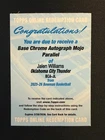 2025 Topps Signature Jalen Williams Base (RAW)