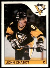 1985-86 O-Pee-Chee John Chabot Pittsburgh Penguins #244