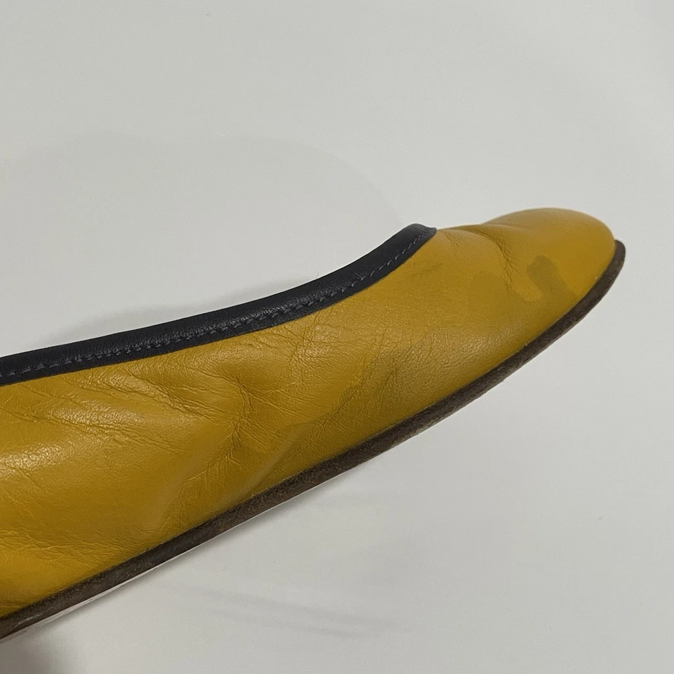 Zapatos planos de ballet de cuero M Missoni talla EU 37 US 6 Goldenrod amarillos sin cordones Foto 3 de 4