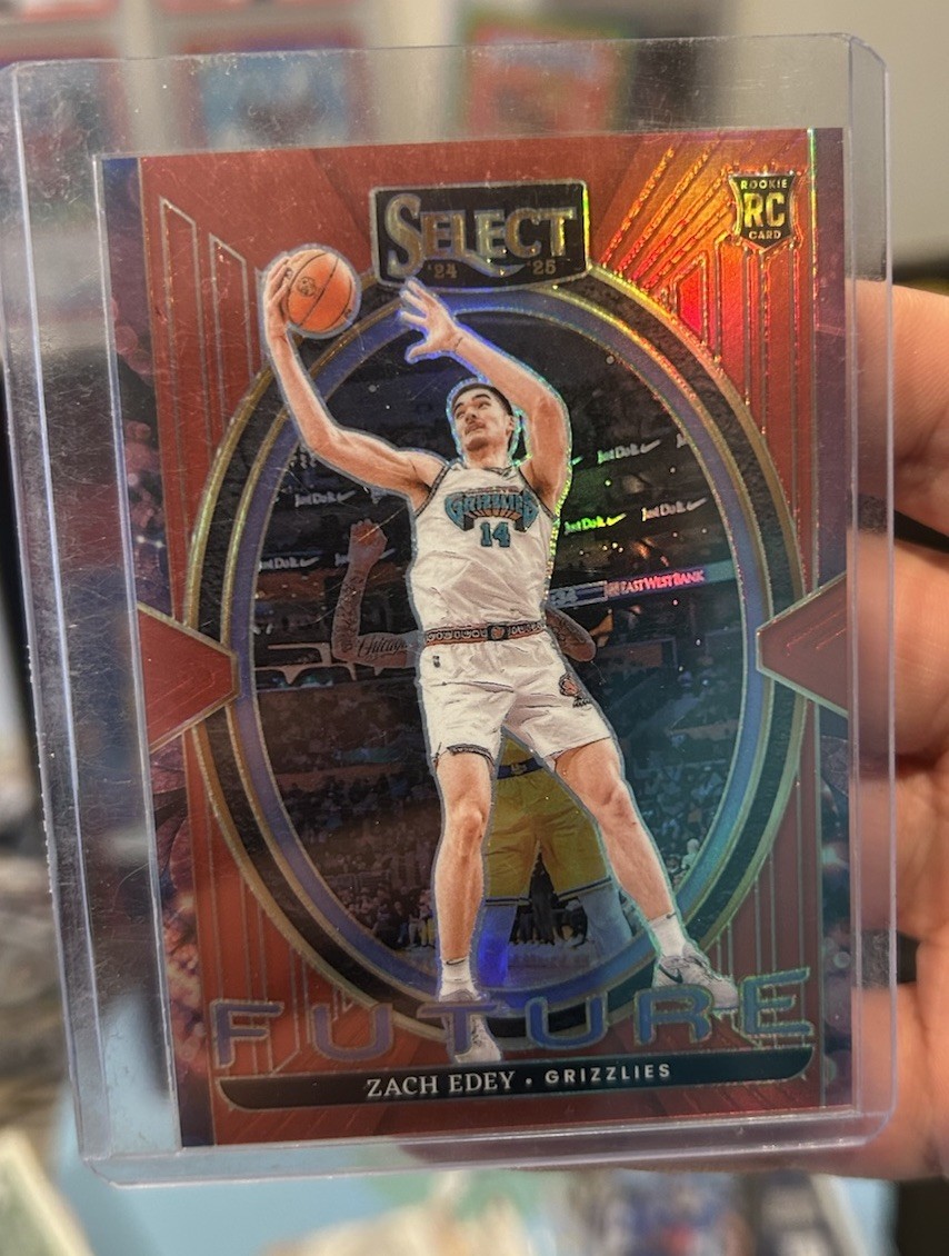 2024-25 Panini Select - Concourse Zach Edey #98 Red Prizm /199 (RC)